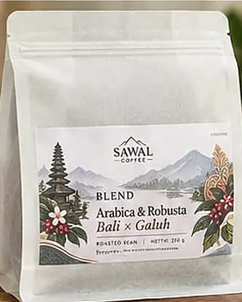 Sawal Coffee Arabica & Robusta Blend Bali × Galuh — 250 g