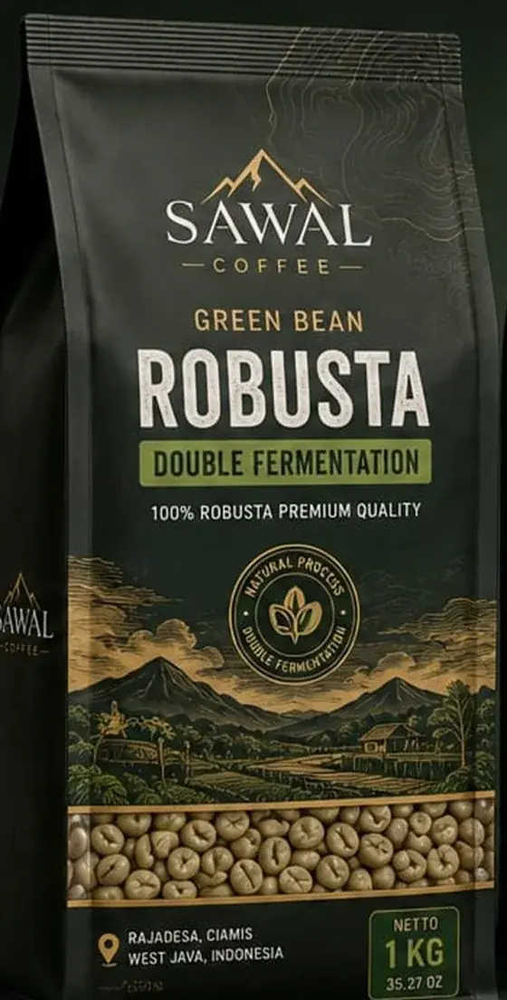 Sawal Coffee green bean Robusta from Rajadesa