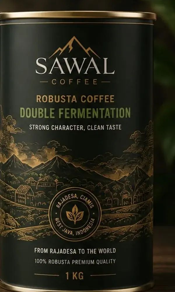 Sawal Coffee tin can — flavor profile